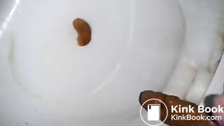 Farting and shitting on toilet