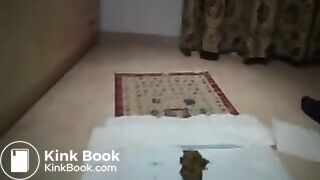 African Girl Shitting On Floor