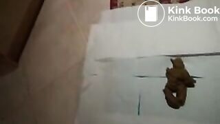 African Girl Shitting On Floor