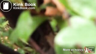 Japanese girl outdoor shit