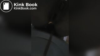 Russian woman shitting on the loo