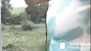 » Pretty skinny body teen pooping a big turd outdoor for mon