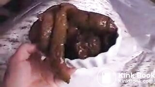 Asian Girl Takes Big Shit