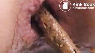 Asian Girl Takes Big Shit