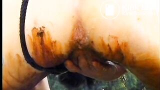 Smearign Shit In The Backyard