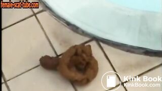 Small girl, big turd