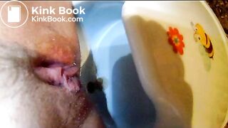 poop into baby potty