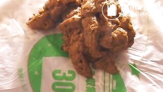 Taking a shit and smear it all over her body