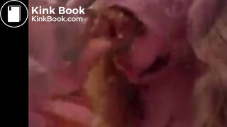 amateur teen sucking shit-covered dildo