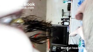 Turd To The Face While Masturbating