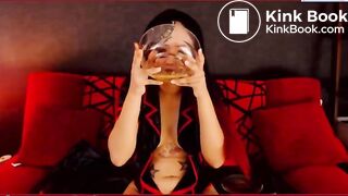 asian whore eats her shitty vomit