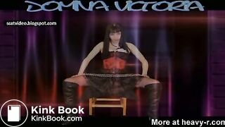 Domina Shitting Her Toilet Slave In The Mouth