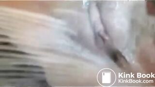 wife with pumped up pussy shits on love doll