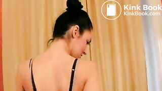 Gorgeous Sylvia poops in her pantyhose