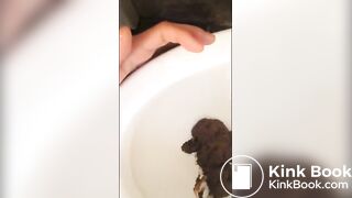 amateur girl pooping - Scat + Piss + Puke