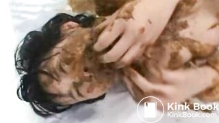 Cramming Mouth With Shit