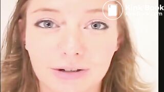 Beautiful girl taking big shit