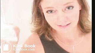 Beautiful girl taking big shit