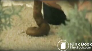 3 girls pooping on ibiza beach