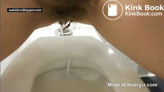 Busty Babe Shitting And Pissing In POV