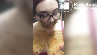 Scat eating and piss drinking by BBWendi