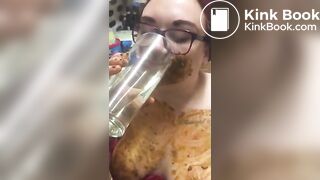 Scat eating and piss drinking by BBWendi