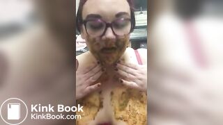 Scat eating and piss drinking by BBWendi