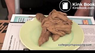 Ebony Hottie Shits On Plate