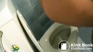 Girl Taking A Dump