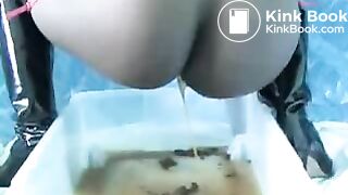 Black girl enema and shitting 2