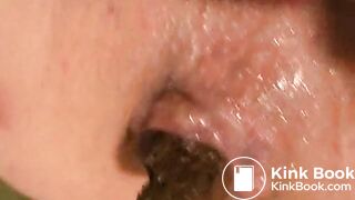 Closeup piss and shit