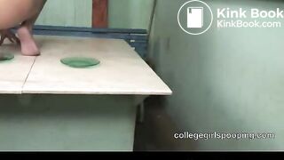 Sexy Brunette Dumps On Plate