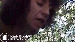 French dirty threesome in the woods