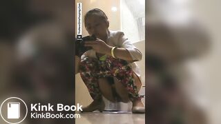 pooping shitting