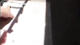 Sunshine poop on the balcony