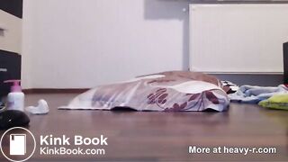 Messy Anal Dildo Ride