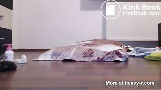 Messy Anal Dildo Ride