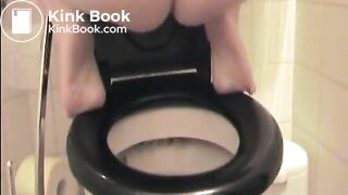 Amateur chick shitting in the toilet - Scat Video Collection
