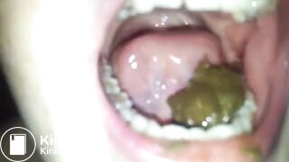 poop girlfriend's mouth and swallow