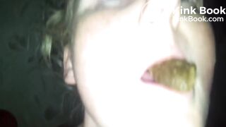 poop girlfriend's mouth and swallow