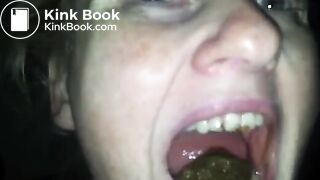 poop girlfriend's mouth and swallow