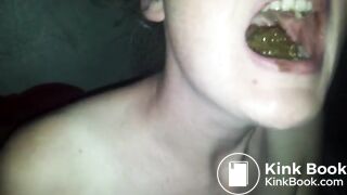 poop girlfriend's mouth and swallow