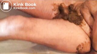 Cristina shitting on toilet hubby