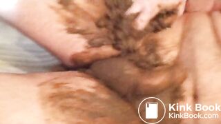 Cristina shitting on toilet hubby