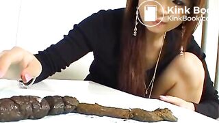 Condom with shit instead of dildo