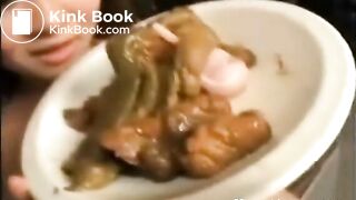 Cute Girl Eating Shit