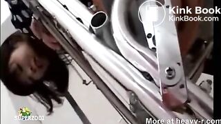 Man's Face Used As Human Toilet