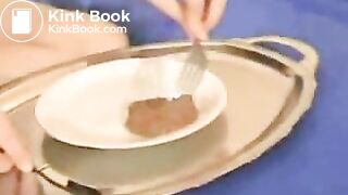 SEXY BLONDE SCAT EAT BLOWJOB