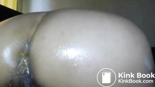 Pregnant Latina Scat Masturbating