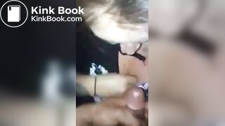 Scat BBWendi sucks shitty cock and swallows spit